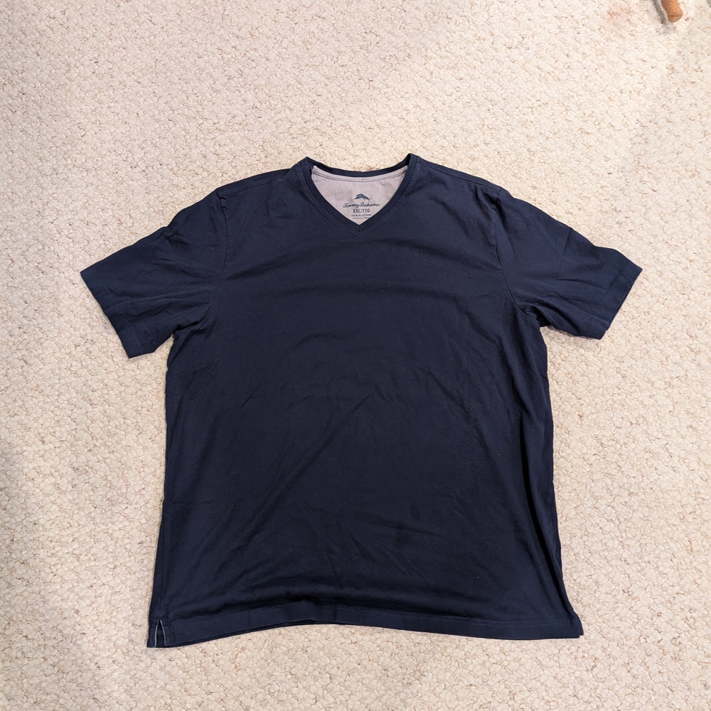Tommy Bahama Navy V-Neck T-Shirt
